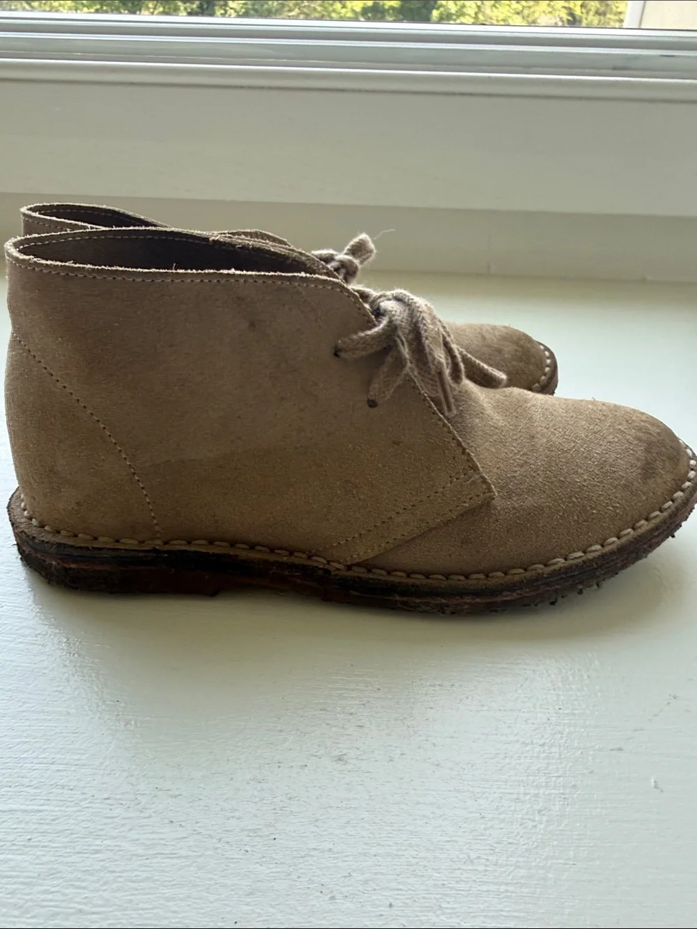 Crewcuts Tan Suede Desert Boots - Kids